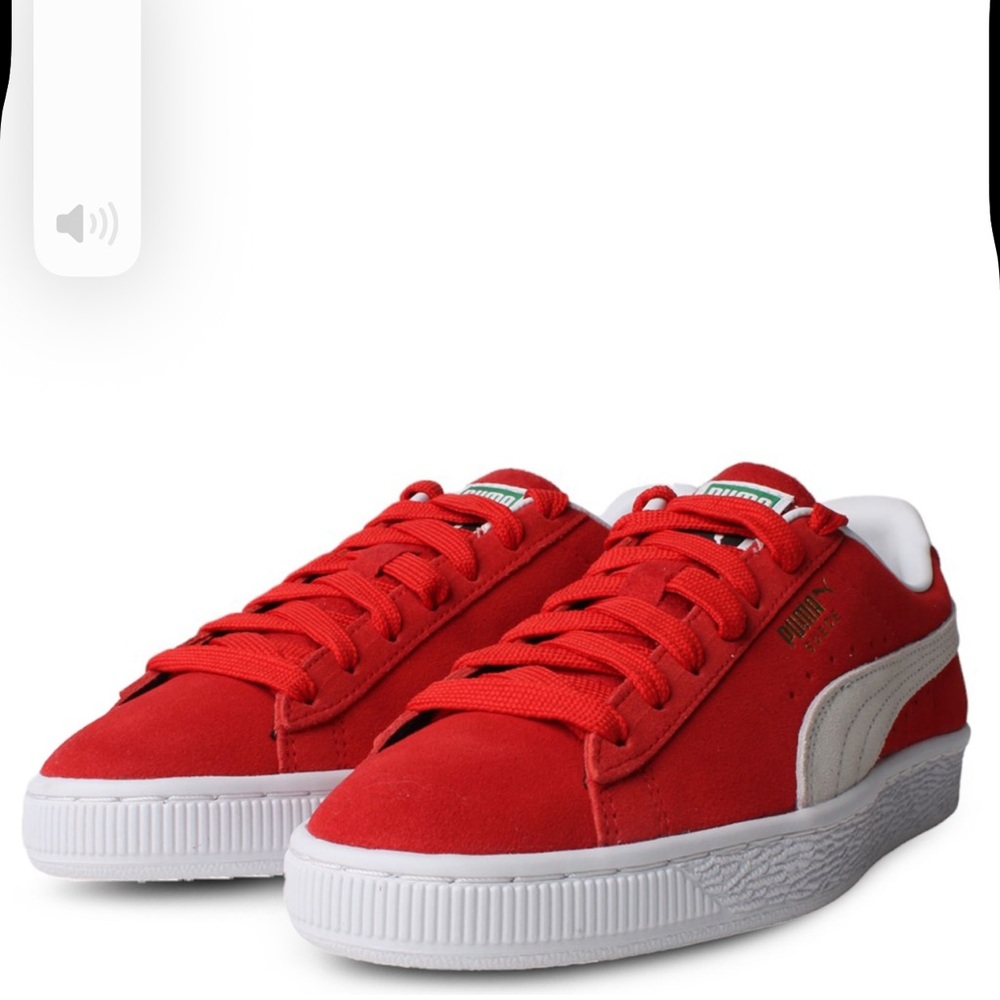 Puma Classic Red and White Sneakers